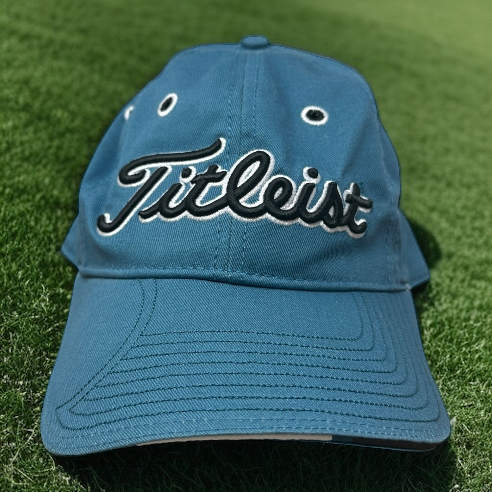 Titleist Blue Golf Cap Hat Men Adjustable Cotton Baseball Strapback